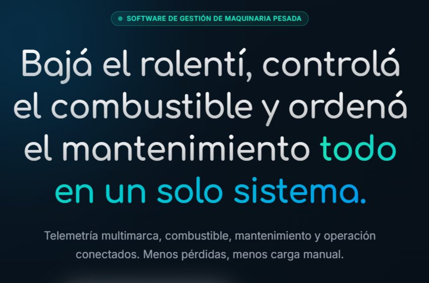 Bilderit: la plataforma que digitaliza la gestión de maquinaria pesada en la construcción